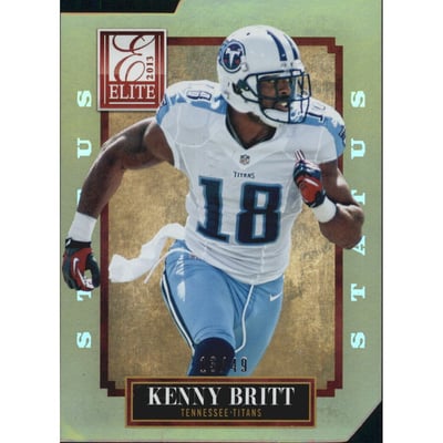2013 Elite Status Gold #96 Kenny Britt