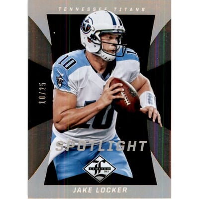 2013 Limited Gold Spotlight #95 Jake Locker