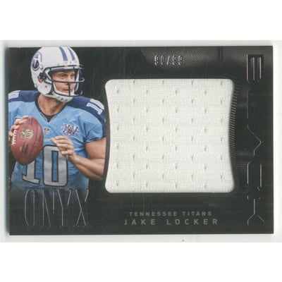 2013 Panini Black Onyx Materials Jumbo #21 Jake Locker/99