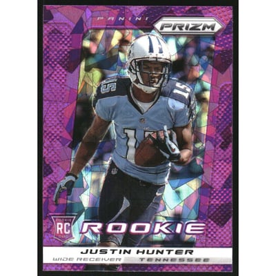 2013 Panini Prizm Prizms Purple Pulsar #251 Justin Hunter