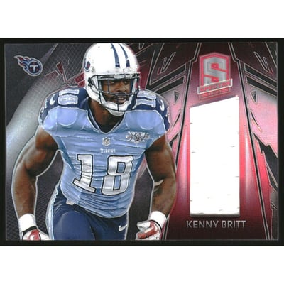 2013 Panini Spectra Materials Spectra Red #46 Kenny Britt/25