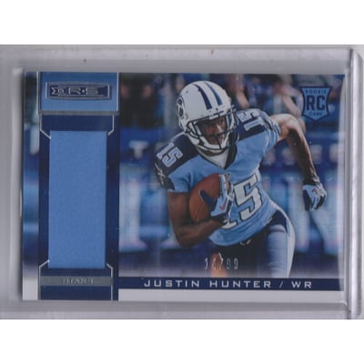 2013 Rookies and Stars Longevity Holofoil Parallel #215 Justin Hunter JSY