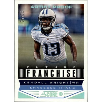 2013 Score Artist's Proof #329 Kendall Wright FF
