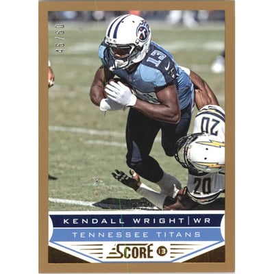 2013 Score Gold Zone #209 Kendall Wright