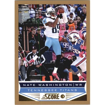 2013 Score Gold Zone #210 Nate Washington