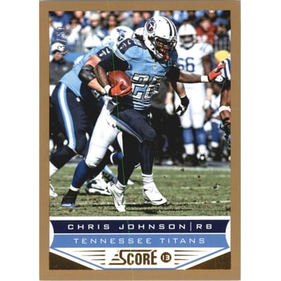 2013 Score Gold Zone #211 Chris Johnson