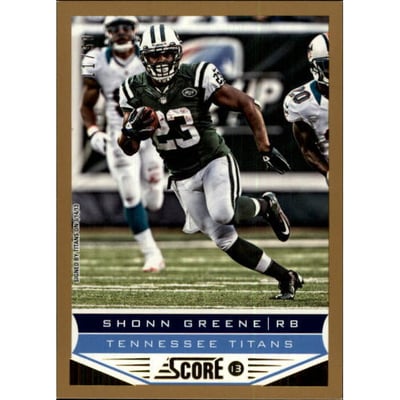 2013 Score Gold Zone #212 Shonn Greene