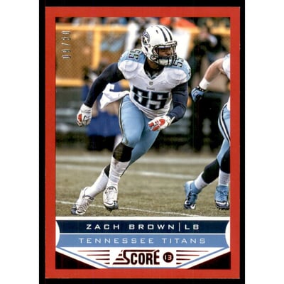 2013 Score Red Zone #213 Zach Brown