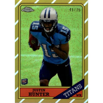 2013 Topps Chrome 1986 Gold Refractors #19 Justin Hunter