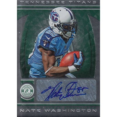 2013 Totally Certified Green Signatures #136 Nate Washington