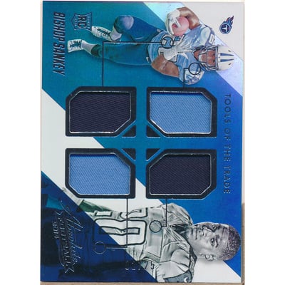 2014 Absolute Tools of the Trade Rookie Quad Jersey Spectrum Silver #QBS Bishop Sankey