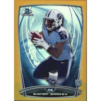 2014 Bowman Chrome Gold Refractors #140 Bishop Sankey