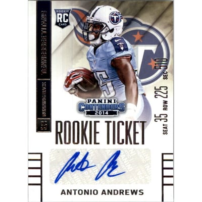 2014 Panini Contenders #104B Antonio Andrews AU SP