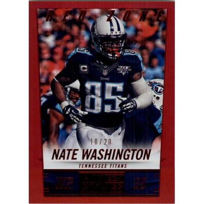 2014 Panini Hot Rookies Red Zone #220 Nate Washington