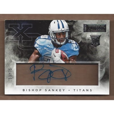 2014 Panini Playbook Rookie X's and O's Signatures #19 Bishop Sankey/75