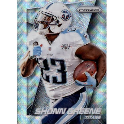 2014 Panini Prizm Prizms Light Blue Wave #122 Shonn Greene