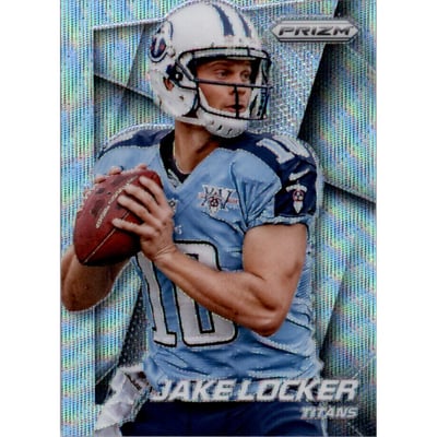 2014 Panini Prizm Prizms Light Blue Wave #14 Jake Locker
