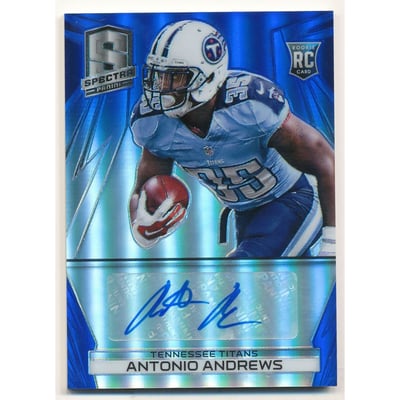 2014 Panini Spectra Prizms Blue #288 Antonio Andrews AU