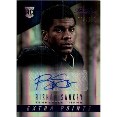 2014 Prestige Extra Points Purple Autographs #209 Bishop Sankey/100