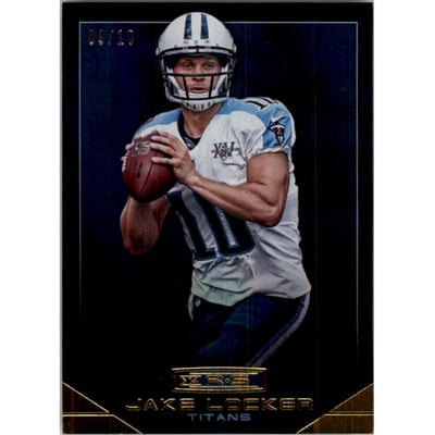 2014 Rookies and Stars Longevity Team Logo Gold #54 Jake Locker
