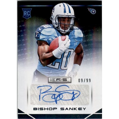 2014 Rookies and Stars Rookie Autographs Longevity Holofoil #109 Bishop Sankey/99