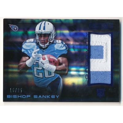 2014 Rookies and Stars Rookie Materials Longevity Sapphire #RMBS Bishop Sankey