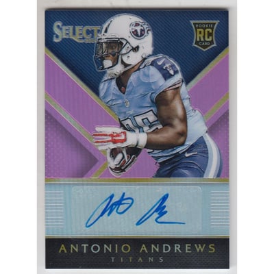 2014 Select Rookie Autographs Prizm Fuchsia #RAAA Antonio Andrews/199