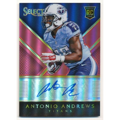 2014 Select Rookie Autographs Prizm Red #RAAA Antonio Andrews/50
