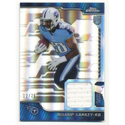 2014 Topps Chrome Rookie Relics Black Refractors #RRBS Bishop Sankey
