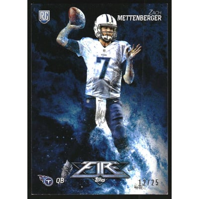 2014 Topps Fire Onyx #117 Zach Mettenberger