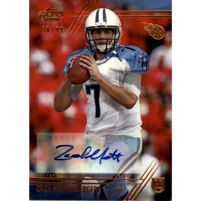 2014 Topps Prime Autographs Copper #135R Zach Mettenberger