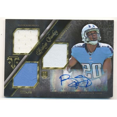 2014 Topps Triple Threads #150 Bishop Sankey JSY AU RC