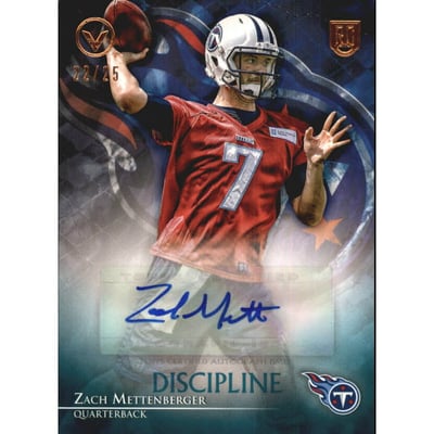 2014 Topps Valor Autographs Discipline #VAZM Zach Mettenberger