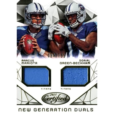 2015 Certified New Generation Dual Jerseys #NGTEN Dorial Green-Beckham/Marcus Mariota