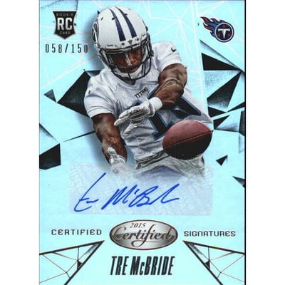 2015 Certified Signatures Mirror Silver #CSTMC Tre McBride/150