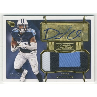 2015 Donruss Signature Series Gold #482 David Cobb JSY AU