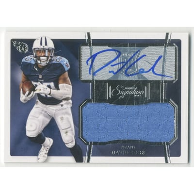 2015 Donruss Signature Series #482 David Cobb JSY AU RC