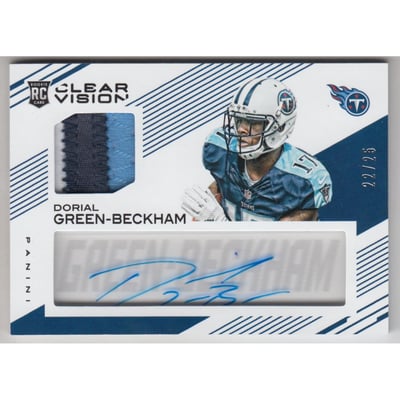 2015 Panini Clear Vision Clear Choice Jerseys Prime Autographs #CCJDG Dorial Green-Beckham/25