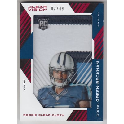 2015 Panini Clear Vision Rookie Clear Cloth Jerseys Prime #RCCDGB Dorial Green-Beckham