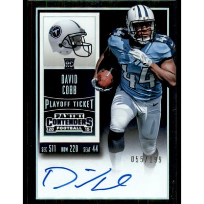 2015 Panini Contenders Playoff Ticket #208A David Cobb AU/199