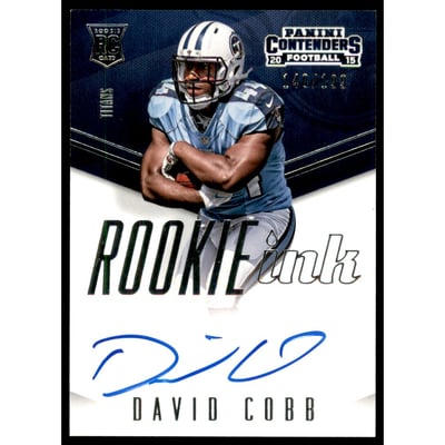 2015 Panini Contenders Rookie Ink Rookie Premiere #INKDC David Cobb/199