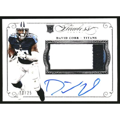 2015 Panini Flawless Rookie Patches Autographs #RPADC David Cobb