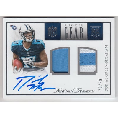 2015 Panini National Treasures Rookie NFL Gear Dual Materials Signatures #3 Dorial Green-Beckham/99