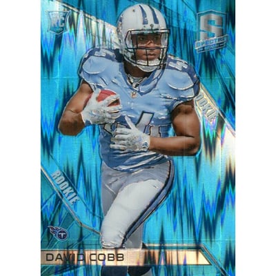 2015 Panini Spectra Neon Blue #151 David Cobb