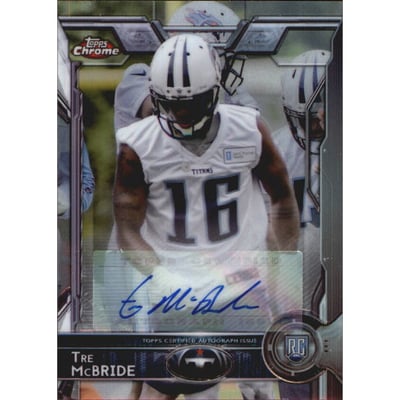 2015 Topps Chrome Rookie Autographs #196 Tre McBride