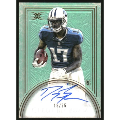 2015 Topps Definitive Collection Rookie Autographs Green #DRADG Dorial Green-Beckham EXCH