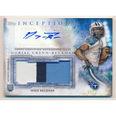 2015 Topps Inception Rookie Jumbo Patch Autographs #AJPDG Dorial Green-Beckham