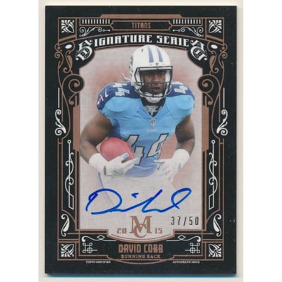 2015 Topps Museum Collection Signature Series Autographs Copper #SSADC David Cobb