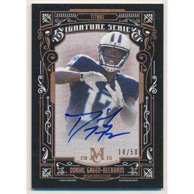 2015 Topps Museum Collection Signature Series Autographs Copper #SSADG Dorial Green-Beckham