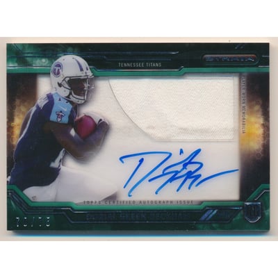 2015 Topps Strata Clear Cut Rookie Relic Autographs Green #CCAPDG Dorial Green-Beckham